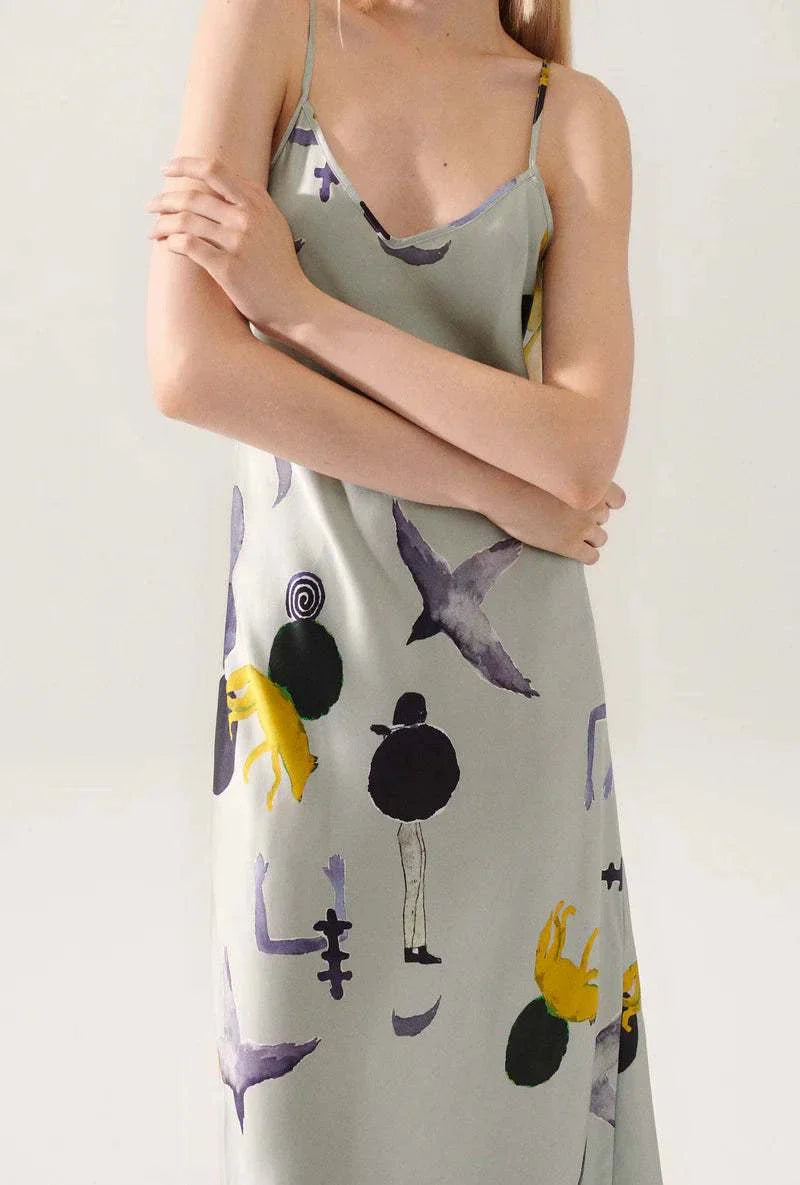 Silk Laundry 90s Slip Dress Protection