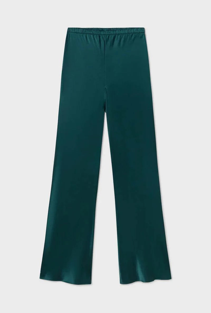 Silk Laundry Bias Cut Pants Teal