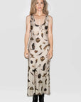 Silk Laundry Scoop Neck Dress Miracles Hazelnut