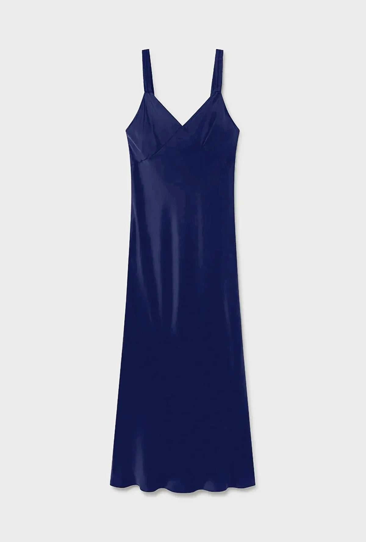 Silk Laundry Deco Ruched Dress Purple Rain