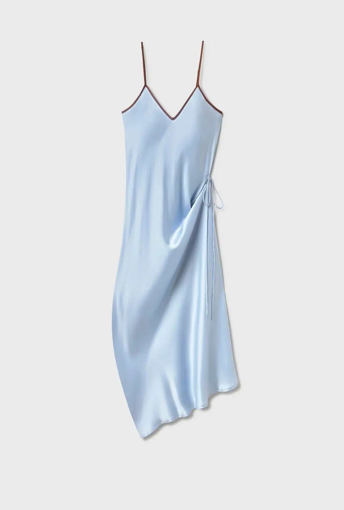 Silk Laundry 90s Slip Dress Cornflower