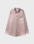 Silk Laundry Hammered Boyfriend Shirt Lasso