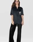 Silk Laundry Boyfriend Shirt Bleeding Dove