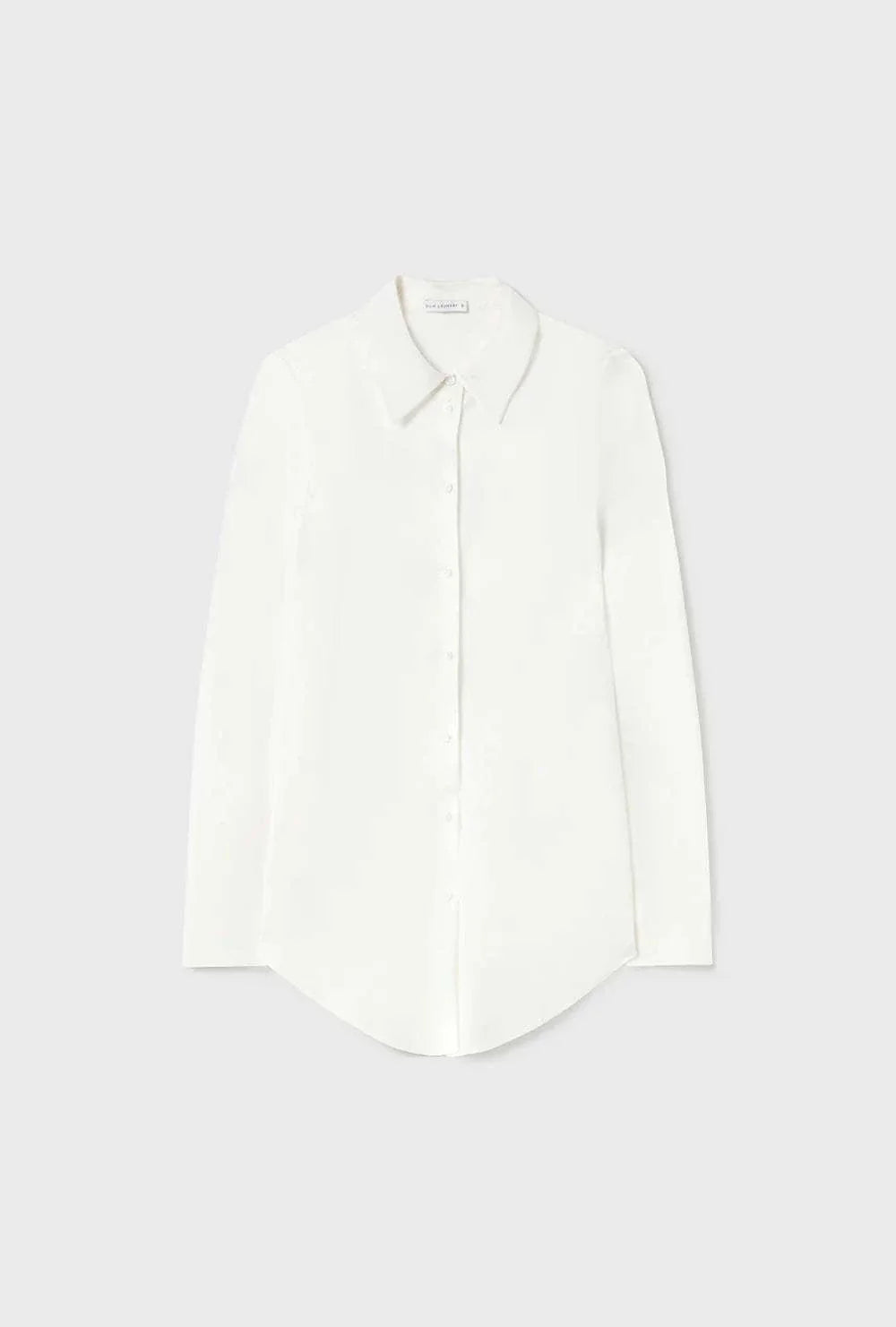 Silk Laundry Bias Cut Shirt White