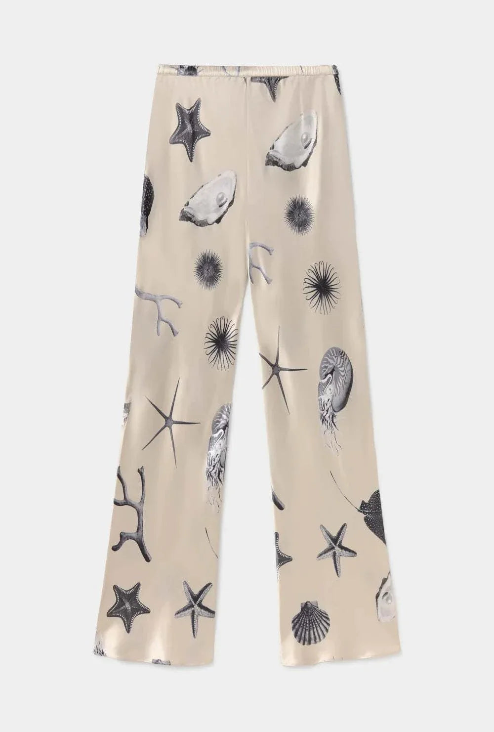 Silk Laundry Bias Cut Pants Seashells