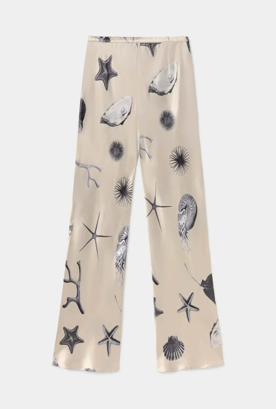Silk Laundry Bias Cut Pants Seashells
