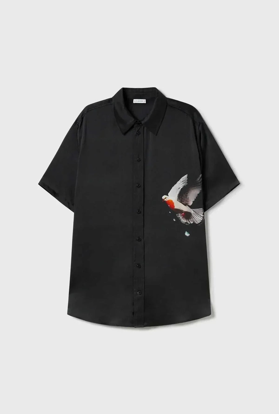 Silk Laundry Boyfriend Shirt Bleeding Dove