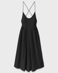 Silk Laundry Dive Dress Black