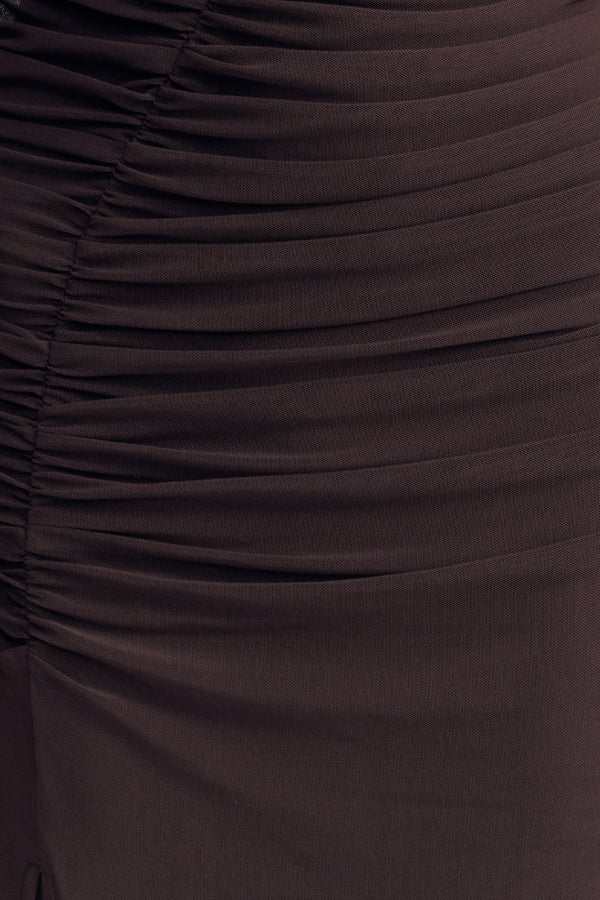 Shona Joy Mira Off Shoulder Top Ganache