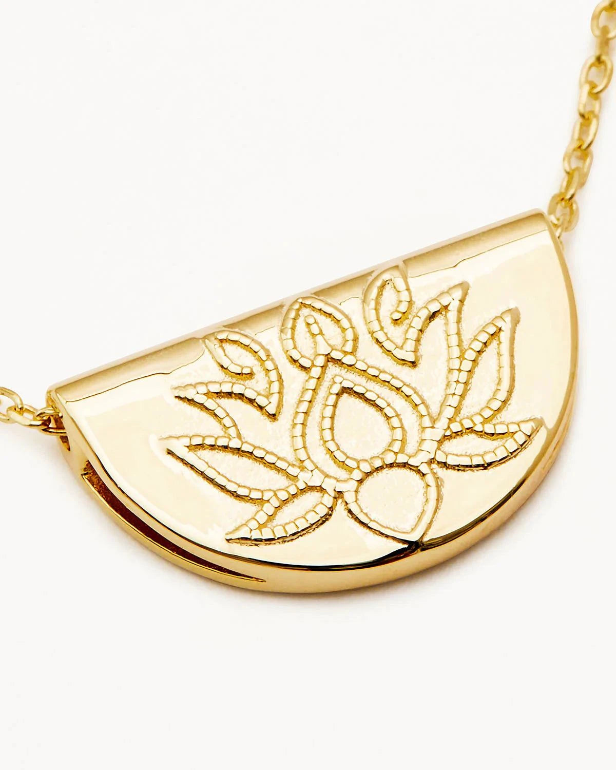 Charlotte 18k Gold Vermeil Lotus Short Necklace