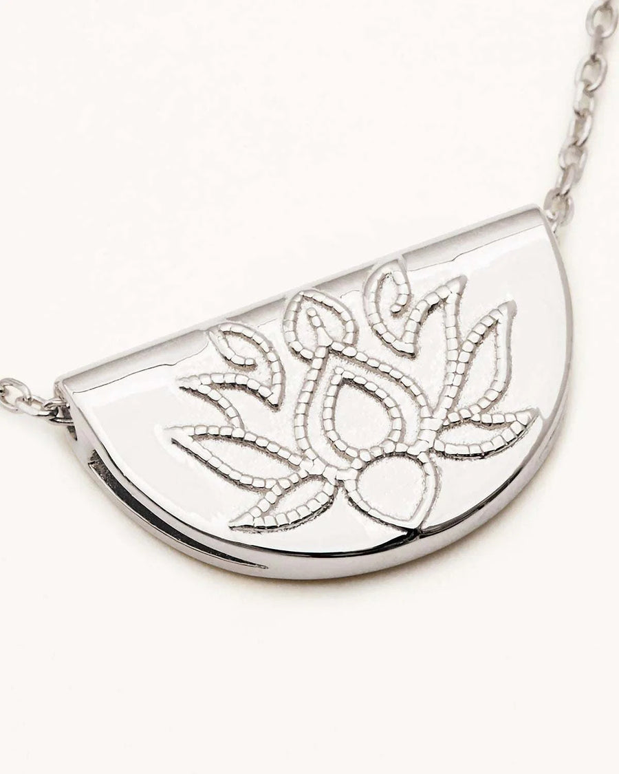 Charlotte Sterling Silver Lotus Short Necklace