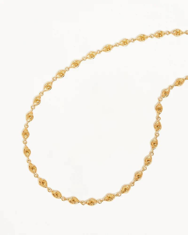 By Charlotte 18k Gold Vermeil Lucky Eyes Choker