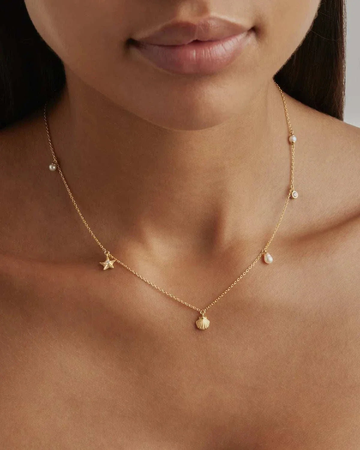 By Charlotte 18k Gold Vermeil Ocean Dreaming Choker