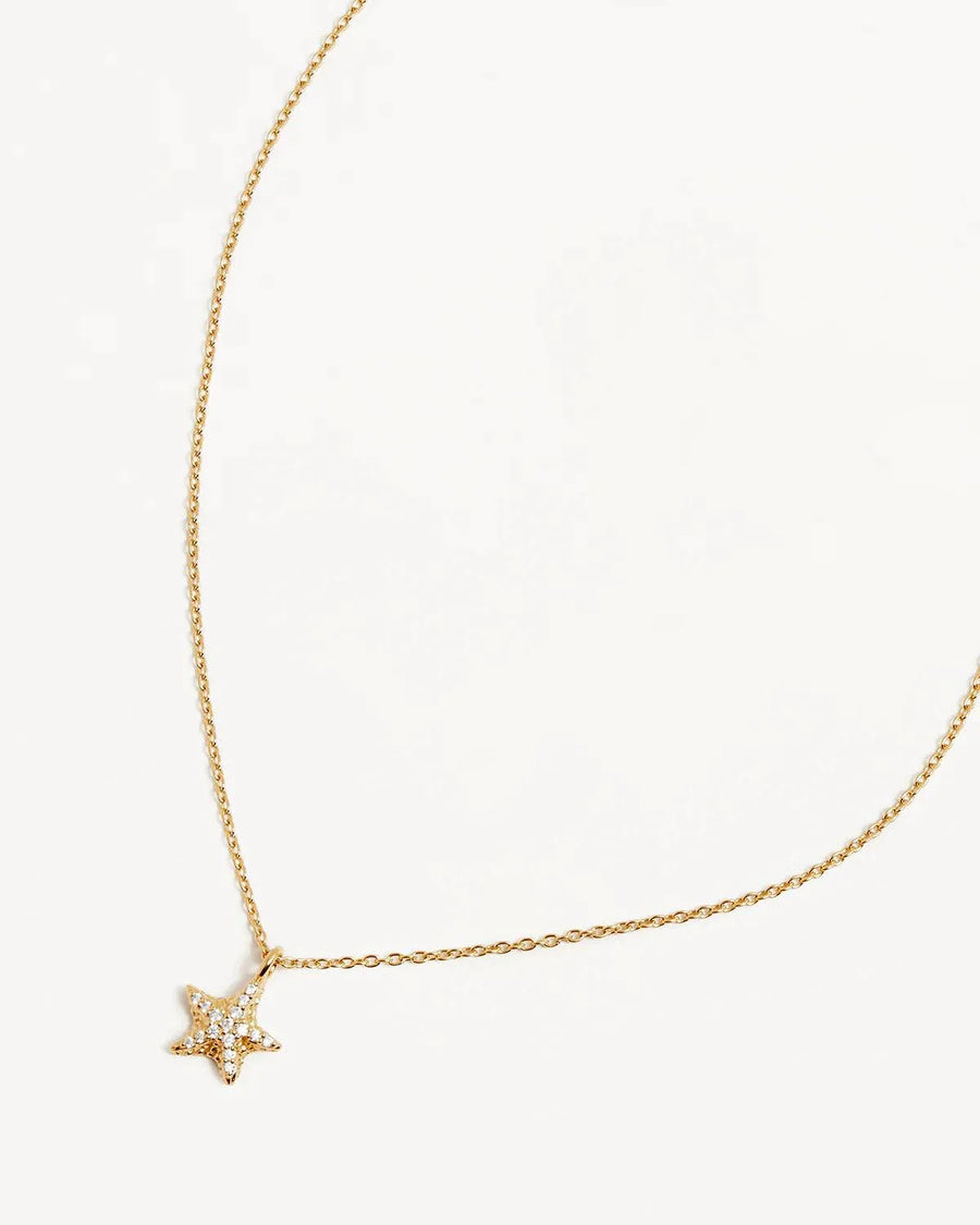 By Charlotte 18k Gold Vermeil By the Sea Starfish Necklace