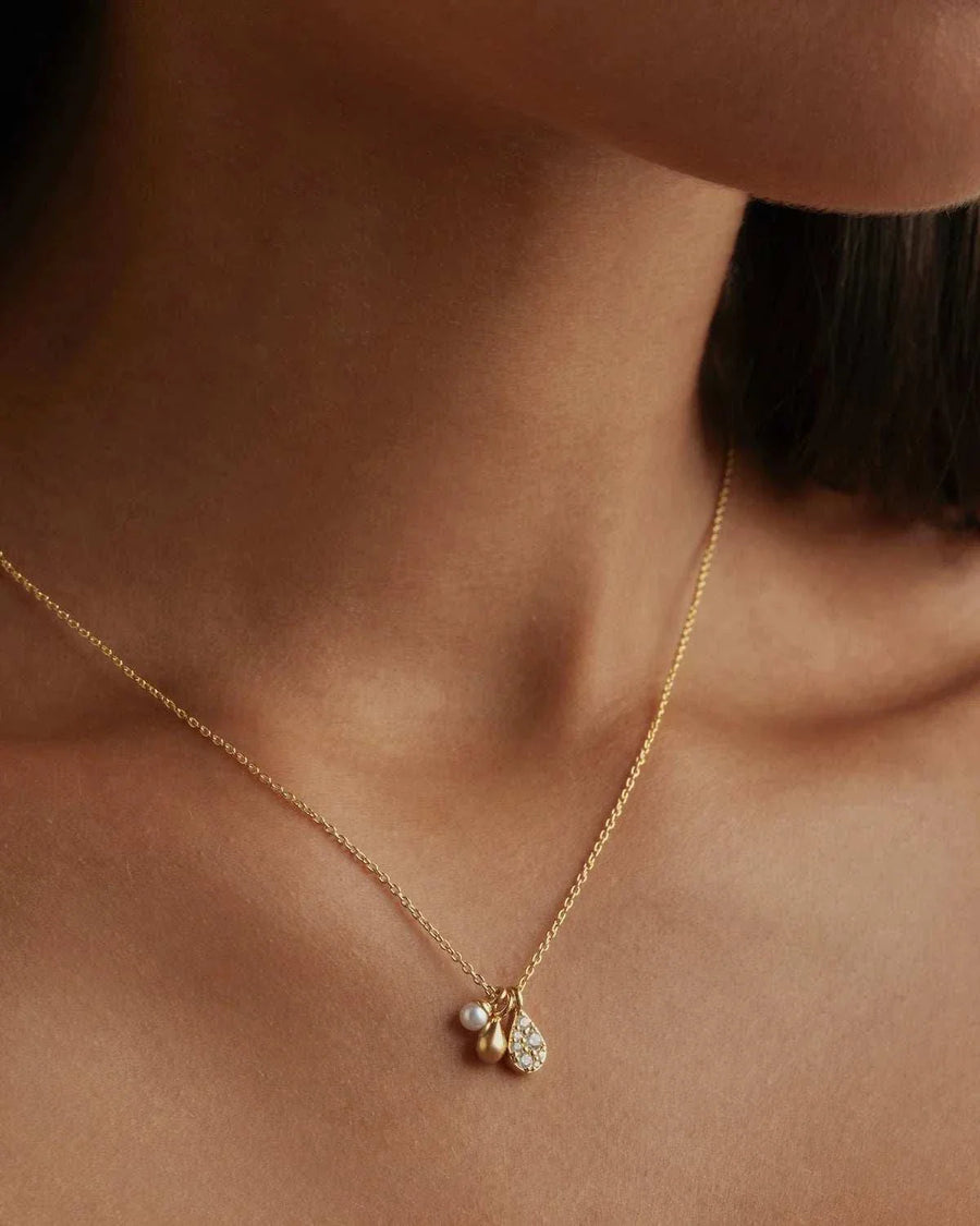 By Charlotte 18k Gold Vermeil Ocean Mist Necklace