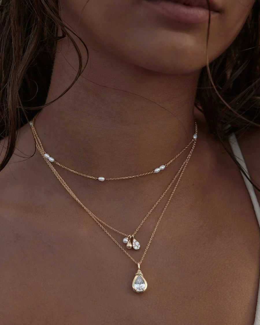 By Charlotte 18k Gold Vermeil Ocean Mist Necklace