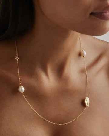 By Charlotte Moonlit Tides Necklace 18k Gold