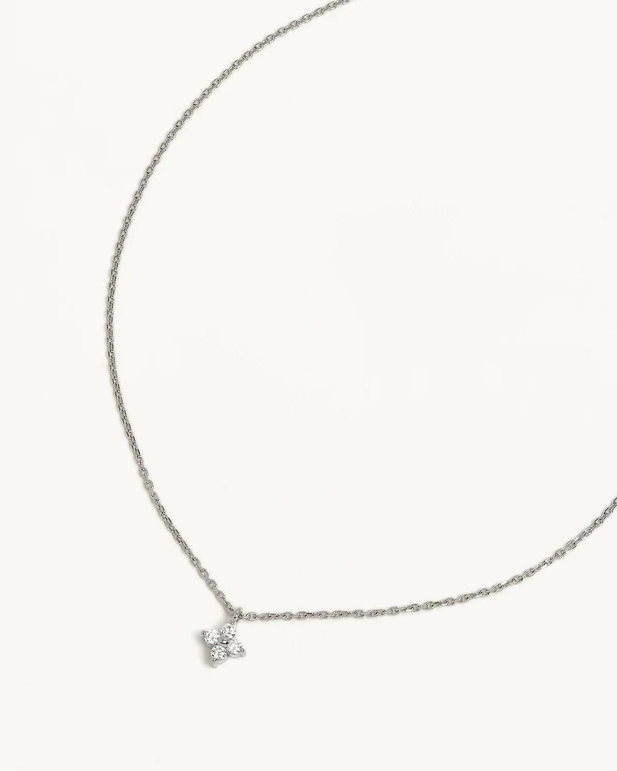 By Charlotte Crystal Bloom Necklace Sterling Silver