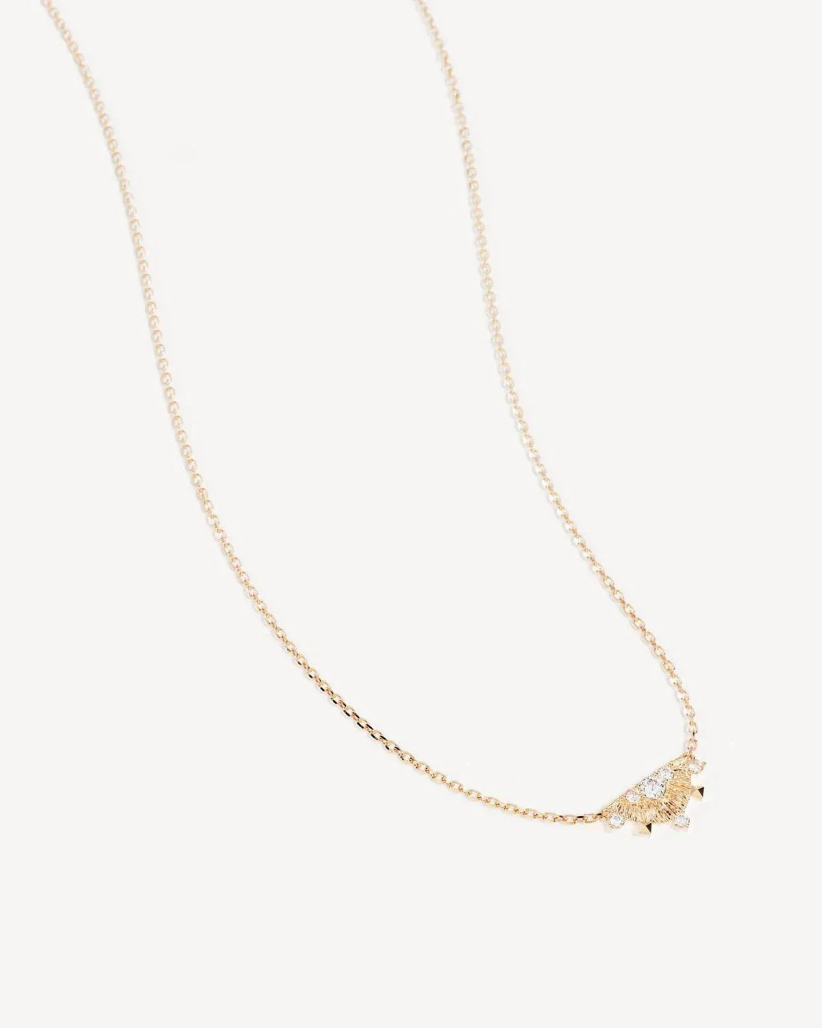 By Charlotte Lotus Rain Necklace 18k Gold Vermeil