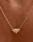 By Charlotte Lotus Rain Necklace 18k Gold Vermeil