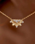 By Charlotte Lotus Rain Necklace 18k Gold Vermeil