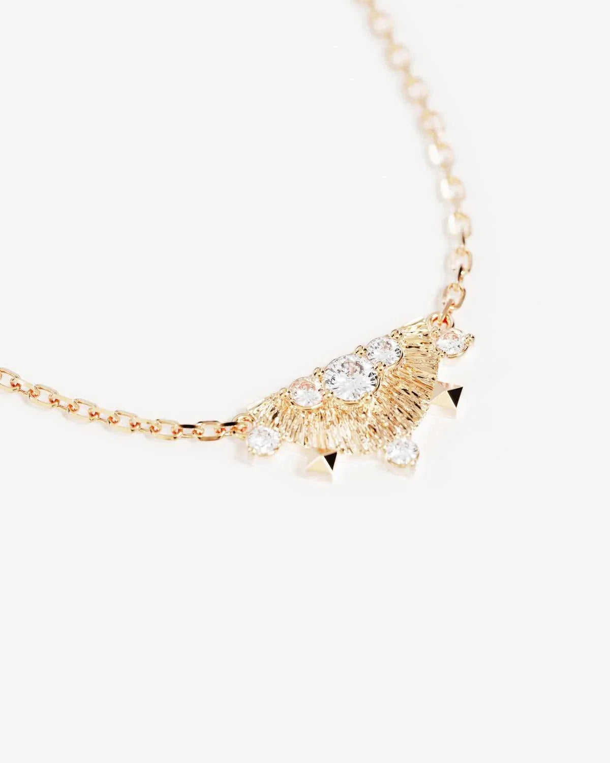 By Charlotte Lotus Rain Necklace 18k Gold Vermeil
