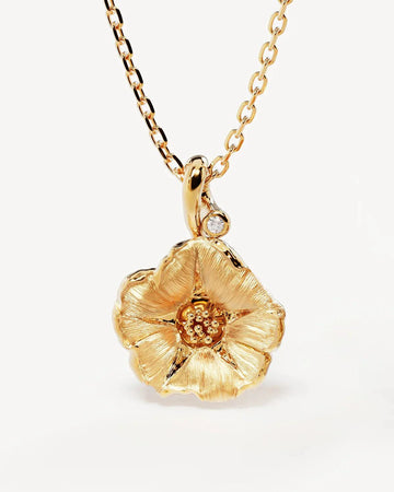 By Charlotte Birth Flower Morning Glory September 18k Gold Vermeil 