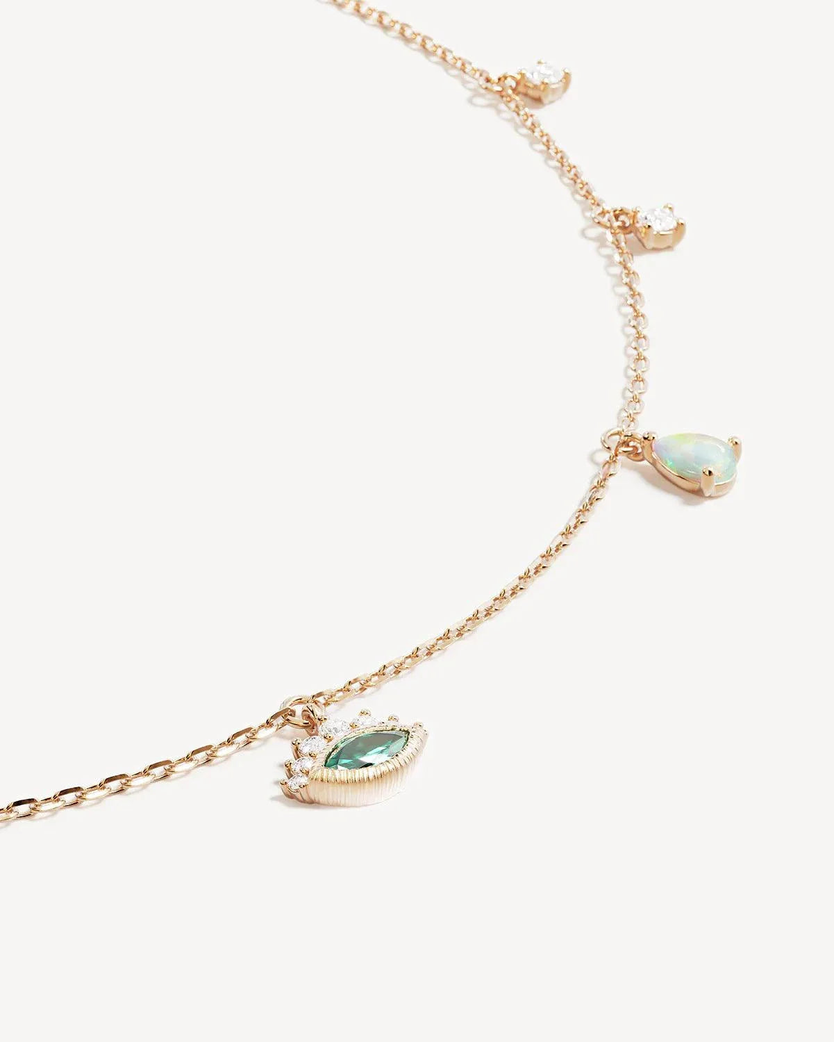 By Charlotte Hope and Protection Necklace 18' Gold Vermeil