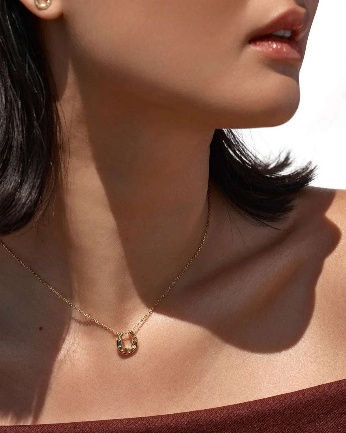 By Charlotte Lucky Horseshoe Necklace 18k Gold Vermeil