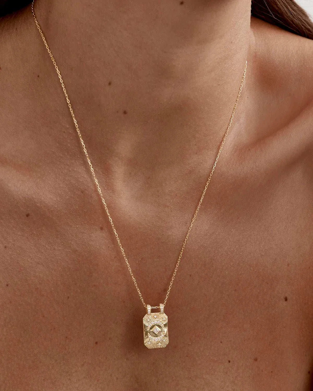 By Charlotte My Moon and Stars Necklace 18k Gold Plated