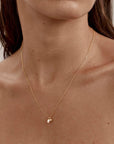 By Charlotte Under the Moonlight Pearl Necklace 18k Gold Vermeil