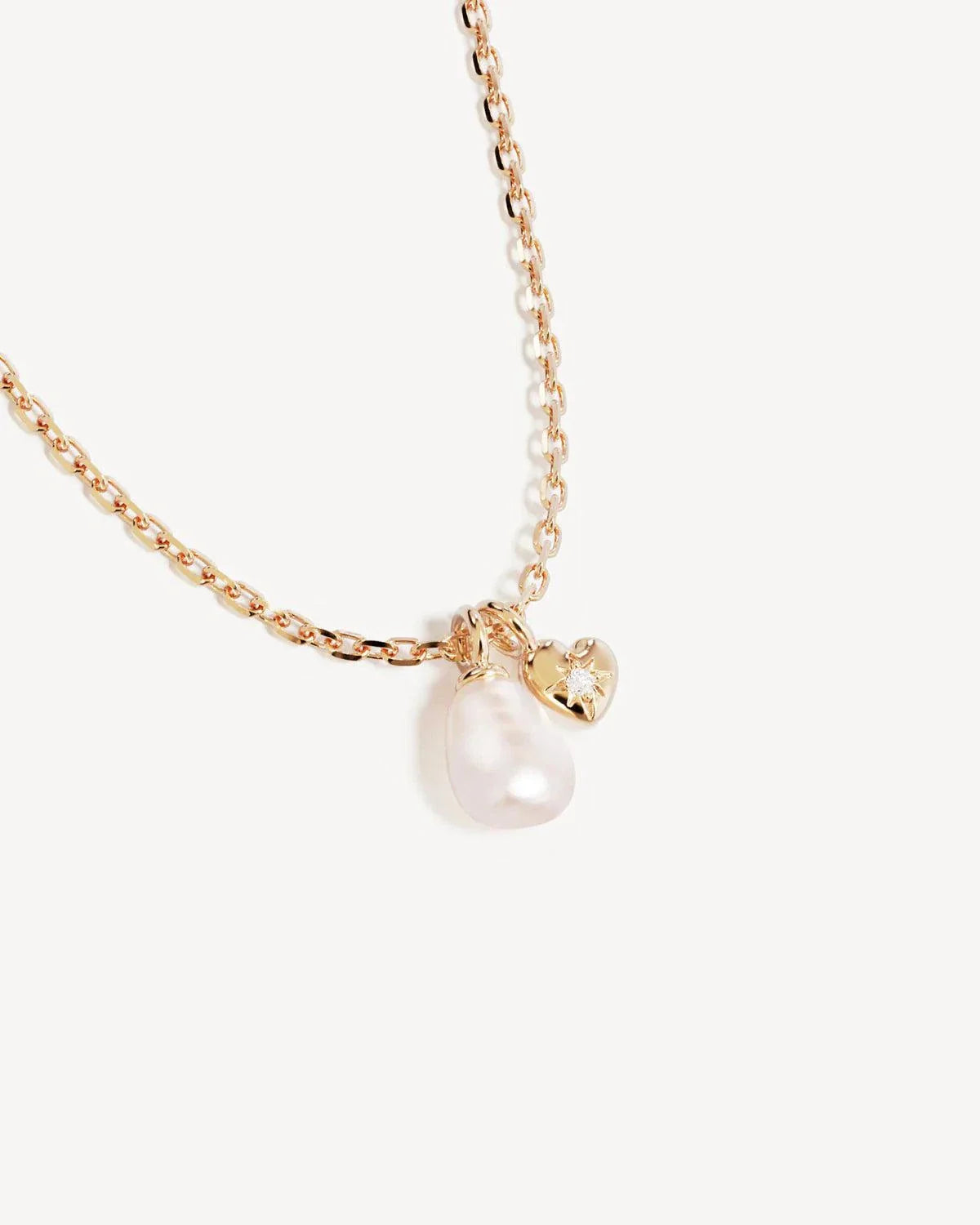 By Charlotte Under the Moonlight Pearl Necklace 18k Gold Vermeil