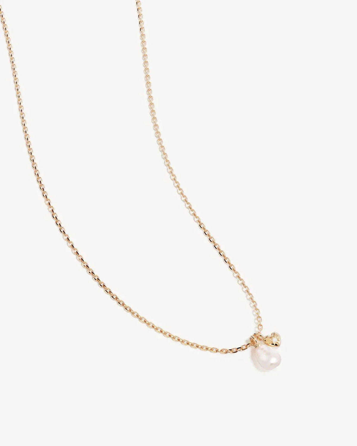 By Charlotte Under the Moonlight Pearl Necklace 18k Gold Vermeil