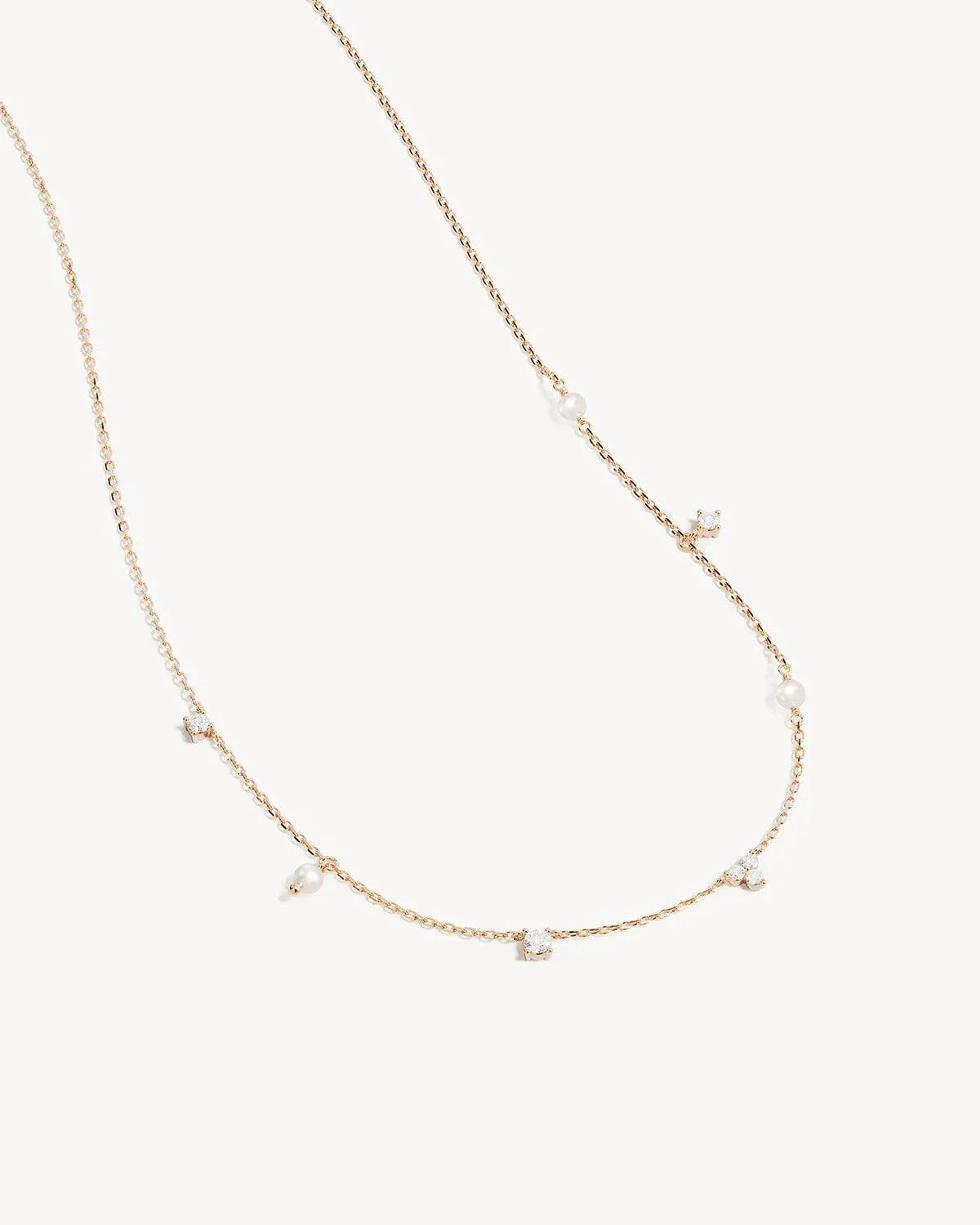By Charlotte Moonlit Bloom Pearl Choker 18k Gold Vermeil
