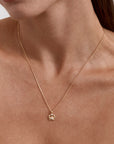 By Charlotte You Are Magic Zodiac Necklace Cancer Gold