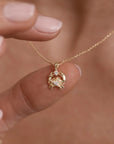 By Charlotte You Are Magic Zodiac Necklace Cancer Gold