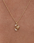 By Charlotte You Are Magic Zodiac Necklace Scorpio Gold