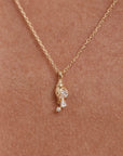 By Charlotte You Are Magic Zodiac Necklace Aquarius Gold