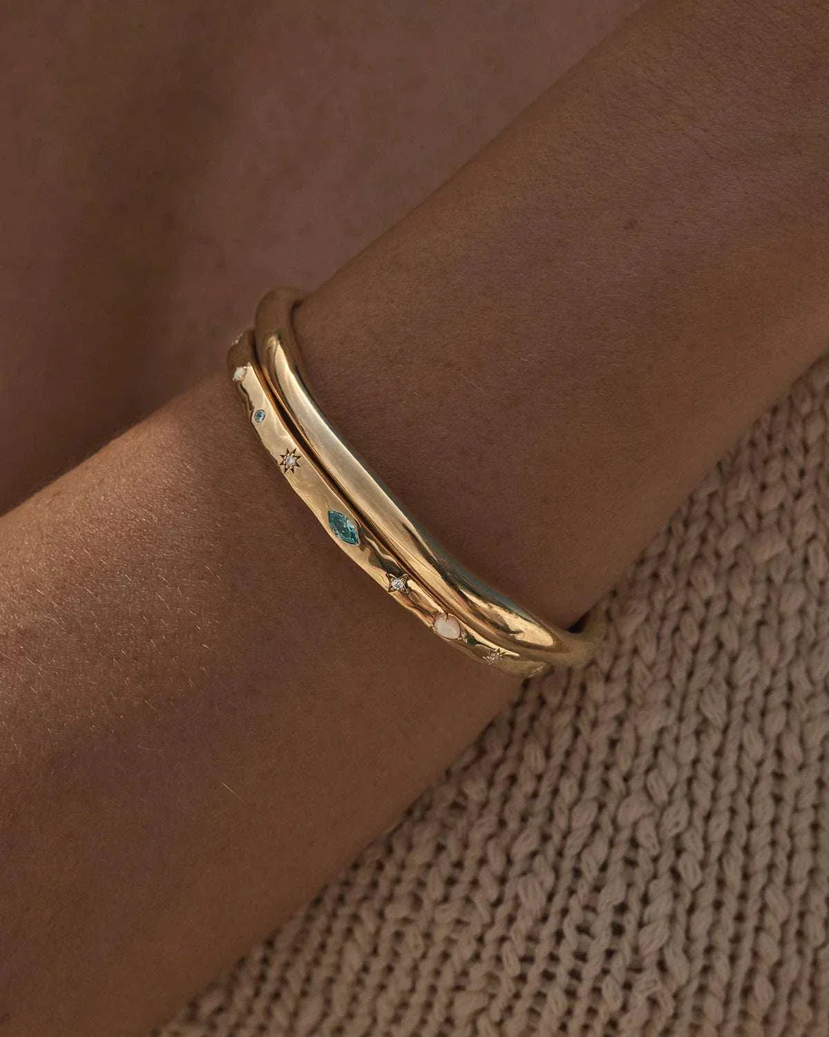 By Charlotte Hope and Protection Cuff Gold Vermeil 