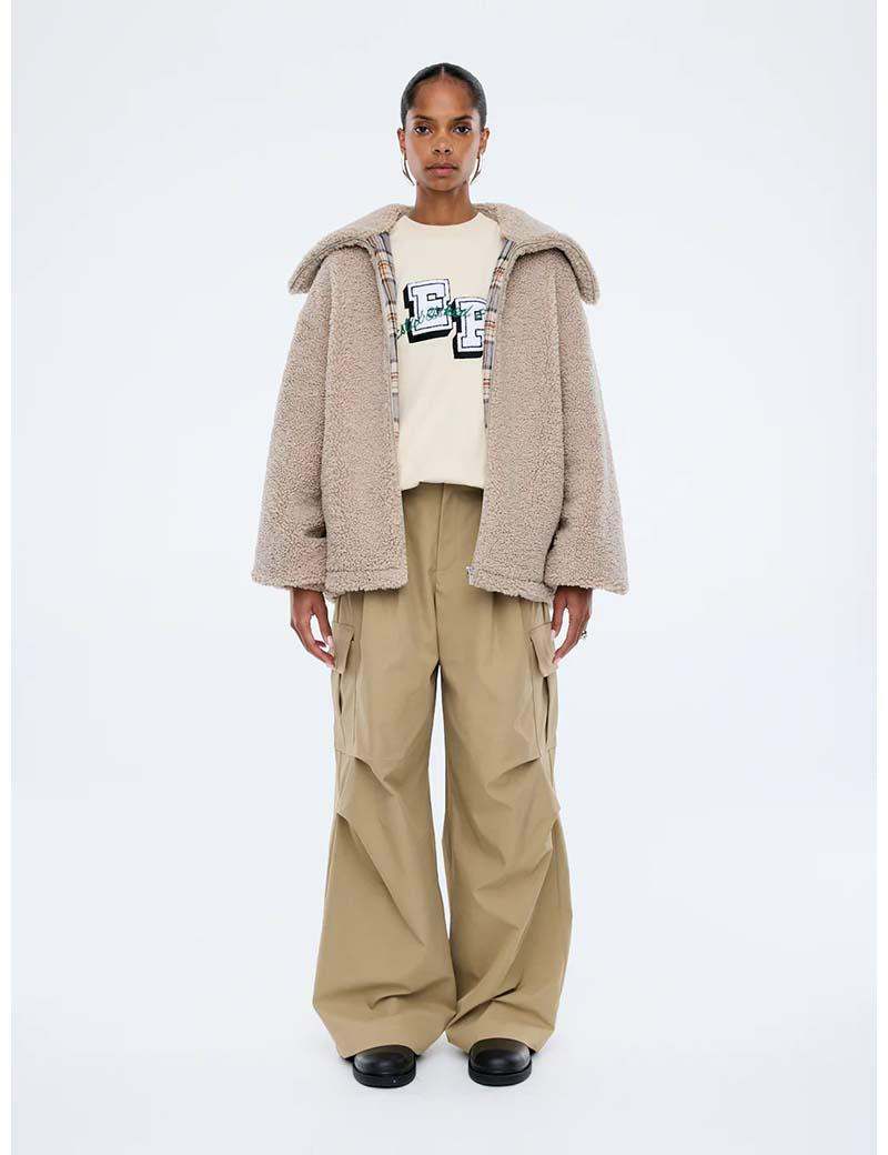 Ena Pelly Tina Teddy Jacket Birch