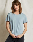 Perfectwhitetee Harley Boxy Crew Mountain Blue