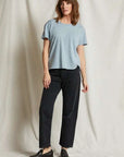 Perfectwhitetee Harley Boxy Crew Mountain Blue