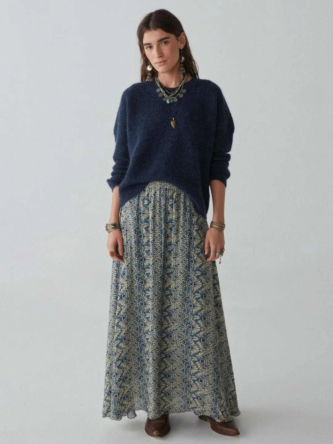 Maison Hotel Philippo Sweater Alpaca Blue