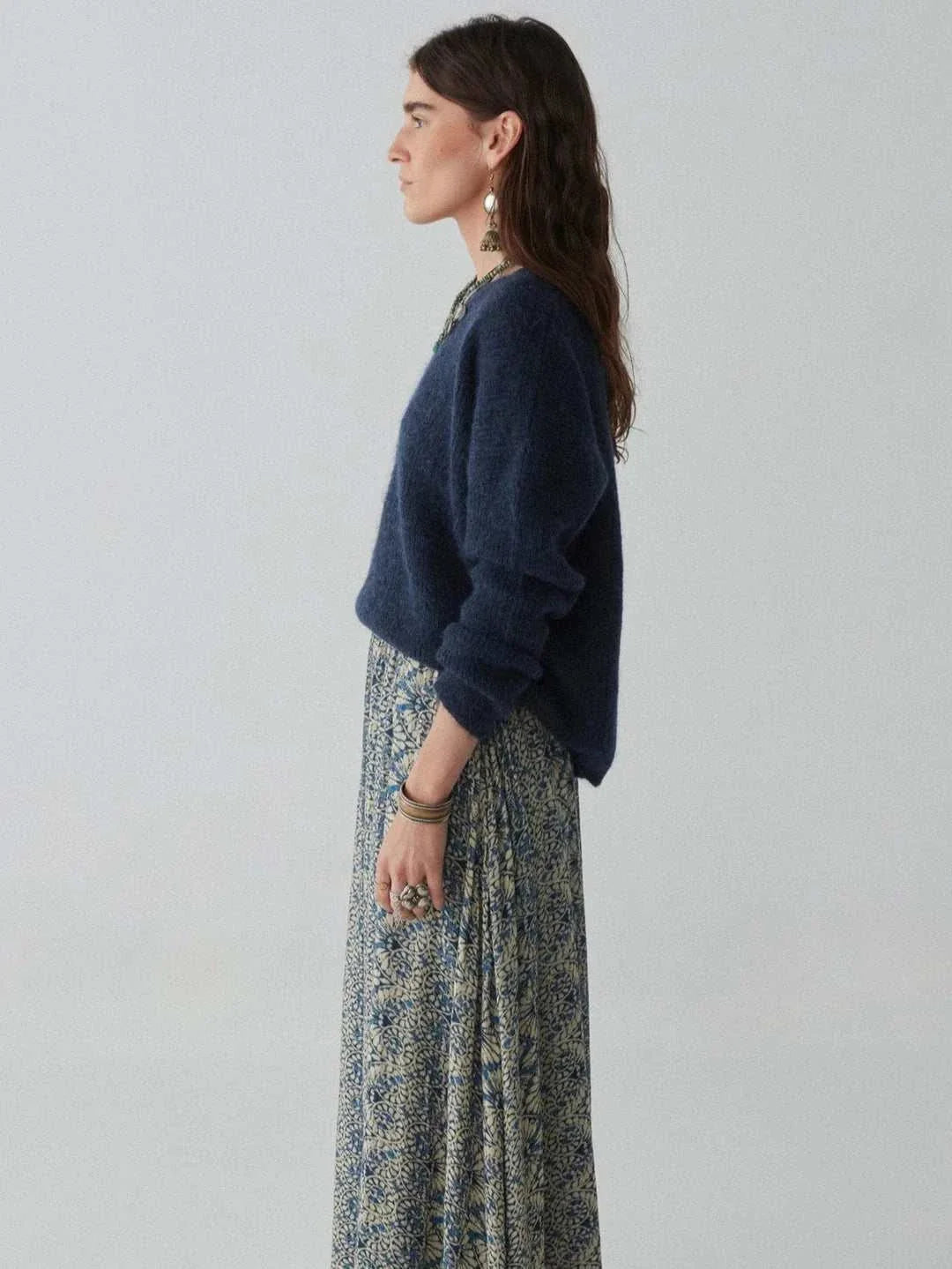 Maison Hotel Philippo Sweater Alpaca Blue