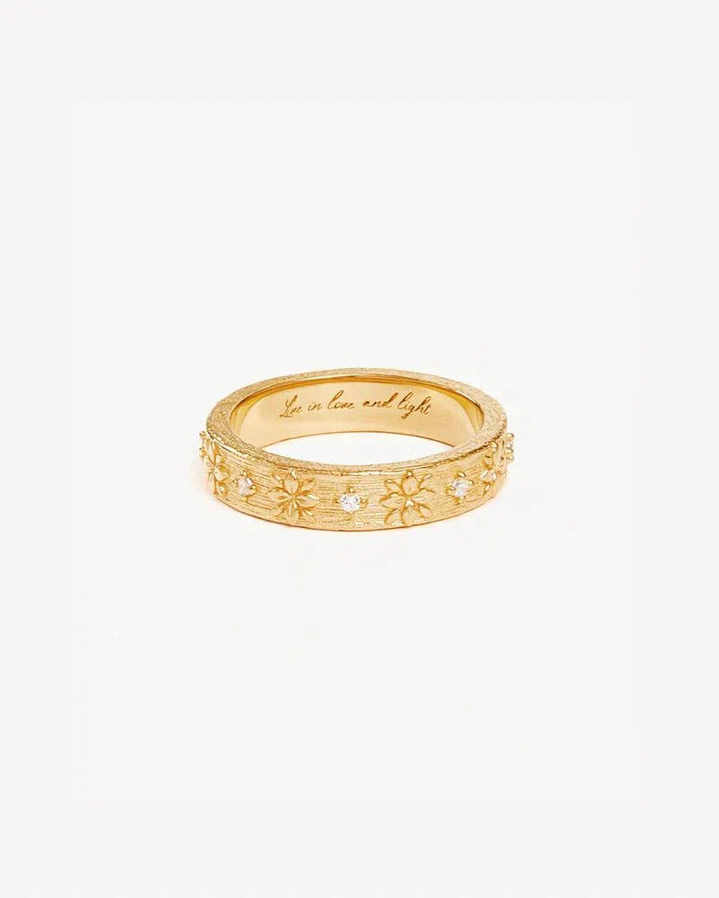 By Charlotte Live in Grace Ring Gold Vermeil