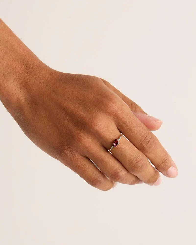 Charlotte Sterling Silver Kindred January Birthstone Ring