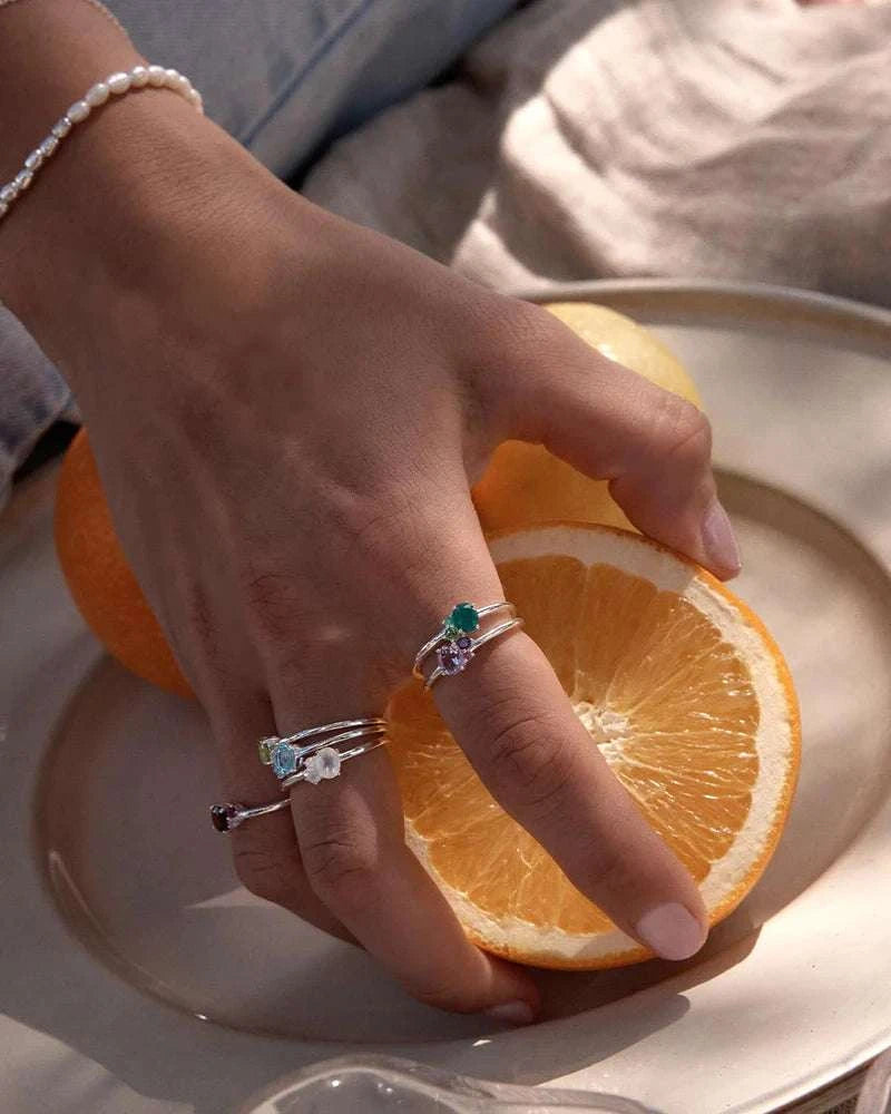 Charlotte Sterling Silver Kindred January Birthstone Ring