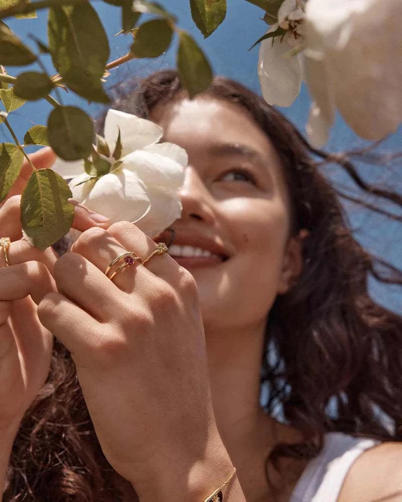 Charlotte Gold Kindred February Birthstone Ring