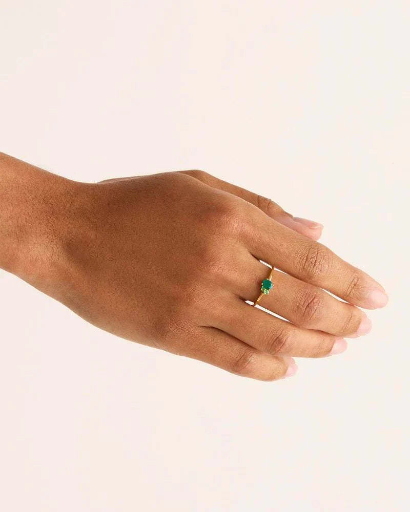 By Charlotte Gold Kindred May Birthstone Ring