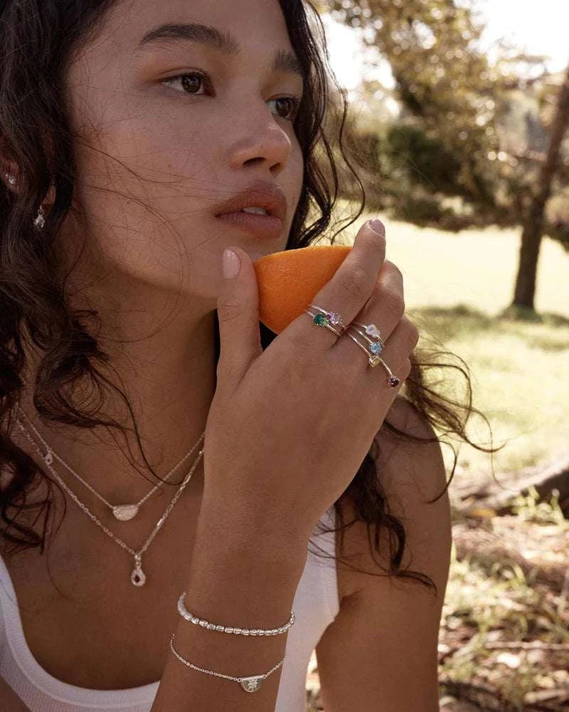 Charlotte Sterling Silver Kindred October Birthstone Ring